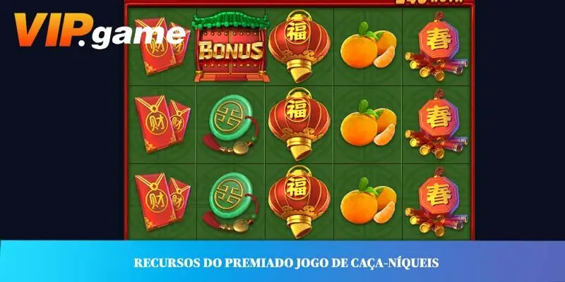 Recursos do premiado jogo de caça-níqueis
