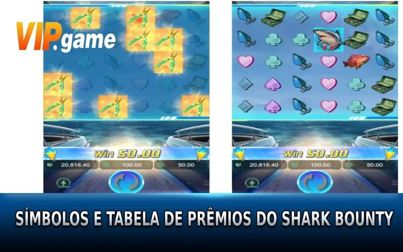 Ícone Shark Bounty e tabela de pagamentos