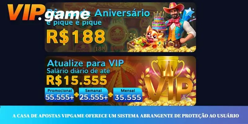 A casa de apostas VIPGAME oferece um sistema abrangente de proteção ao usuário