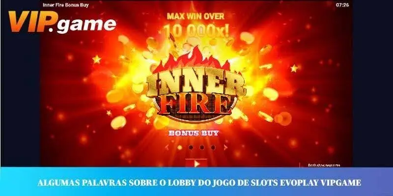 Algumas palavras sobre o lobby do jogo de slots Evoplay VIPGAME