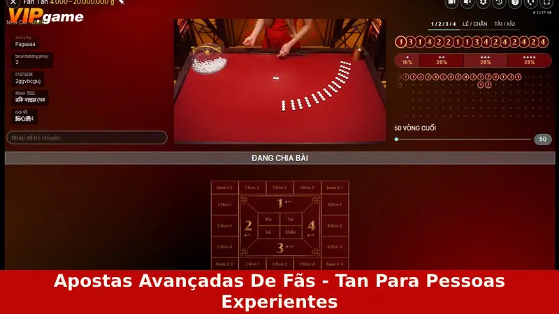 Apostas avançadas de fãs - Tan para pessoas experientes