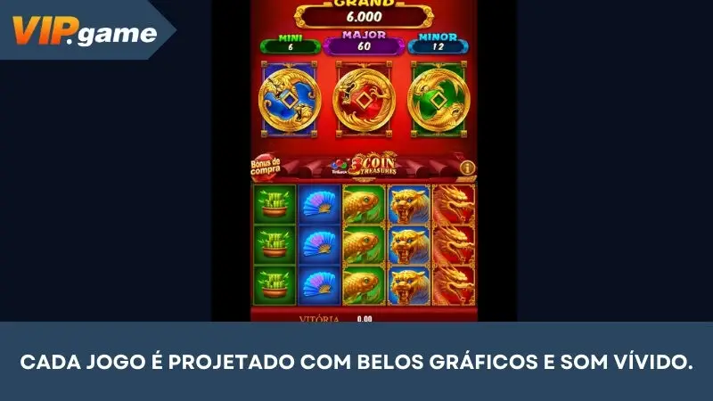 Cada jogo é projetado com belos gráficos e som vívido