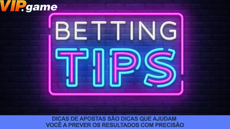 Conceito de dicas de apostas