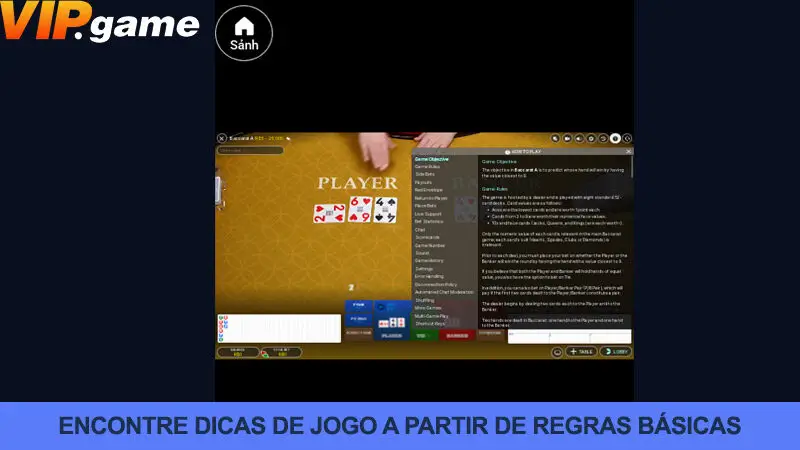 Entenda as regras do Baccarat