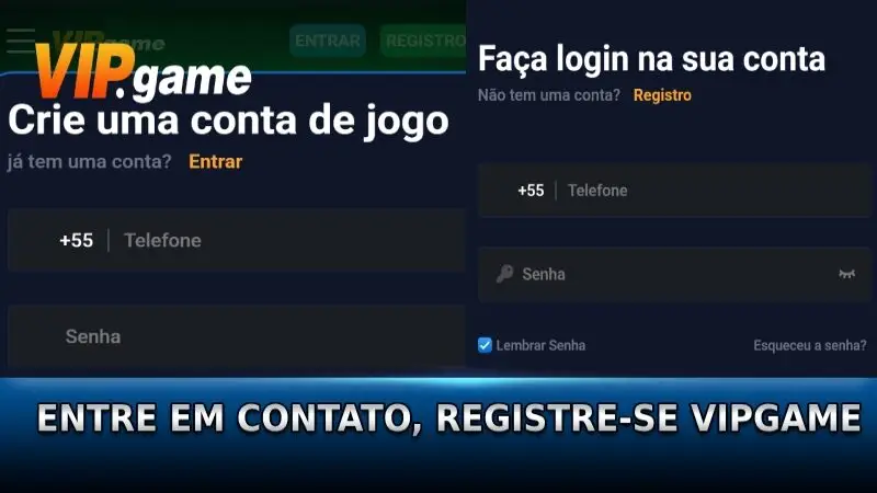 Entre em contato com o revendedor se precisar de ajuda para fazer login ou registrar-se no VIPGAME