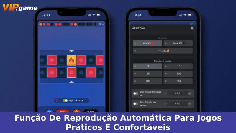 Função de reprodução automática para jogos práticos e confortáveis