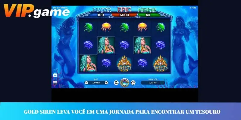 Gold Siren leva você em uma jornada para encontrar um tesouro