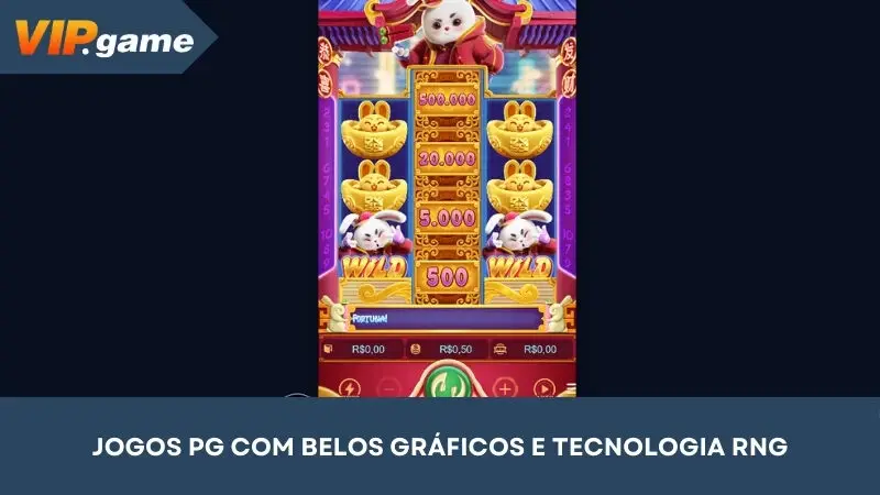 Os jogos do PG possuem belos gráficos e tecnologia RNG
