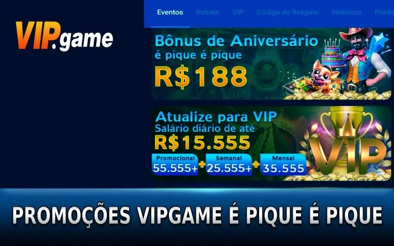 Promotions VIPGAME é pique é pique