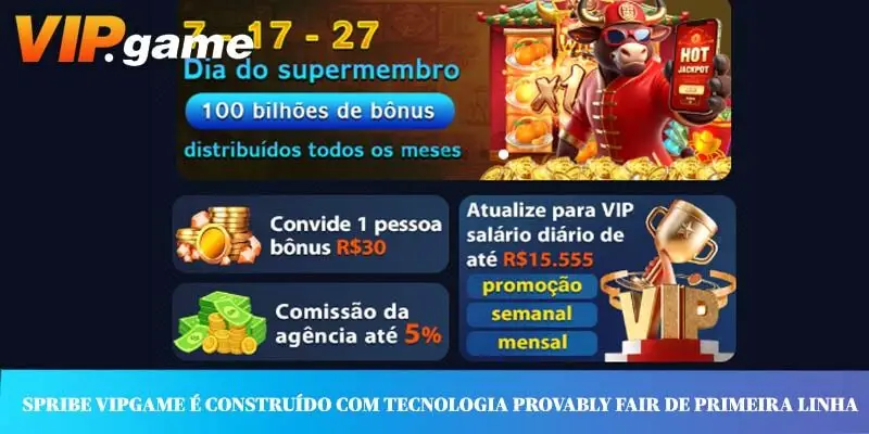 Spribe VIPGAME é construído com tecnologia Provably Fair de primeira linha